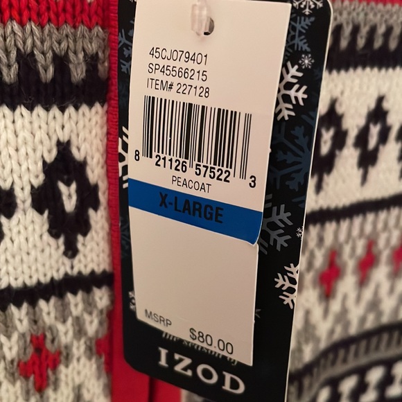 Men’s IZOD FairAisle Quarter-Zip Sweater - Picture 3 of 4